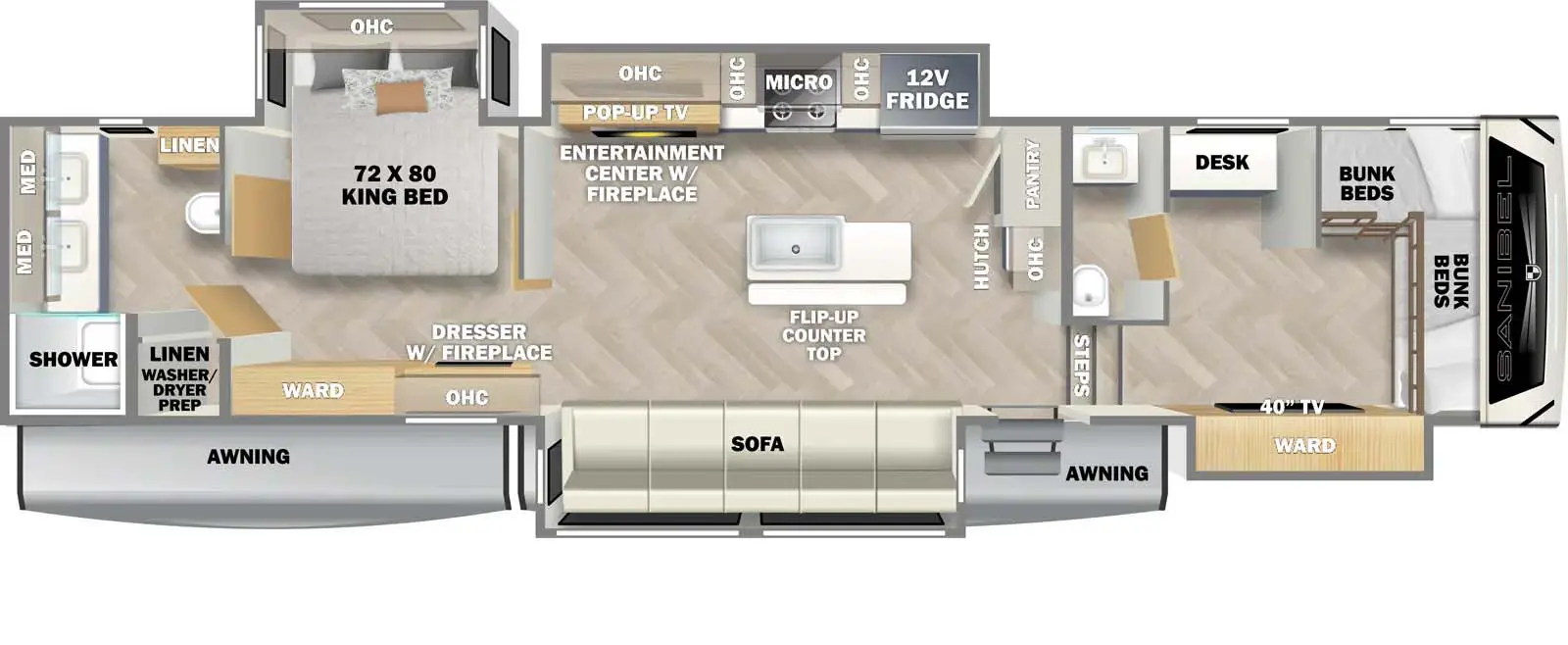 3952FBWB Floorplan Image
